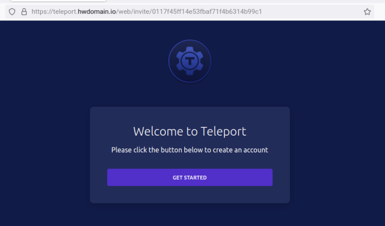 Создание пользователя в веб‑интерфейсе