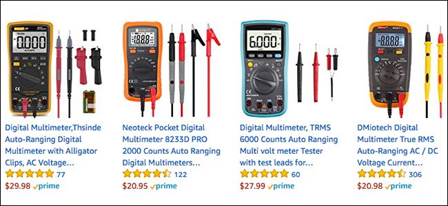 Компактный цифровой мультиметр с клеммами