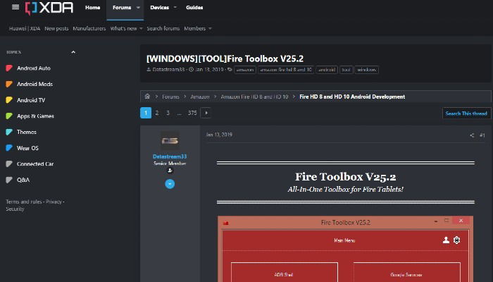 Fire Toolbox Xda