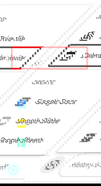 Создание календарного события из Space