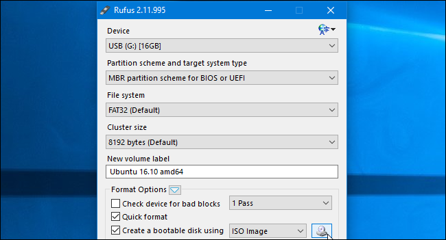 Создание загрузочной Linux‑флешки с помощью Rufus