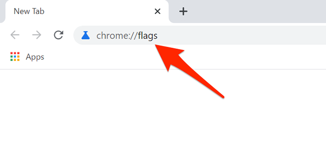 Окно chrome://flags для перехода к экспериментам