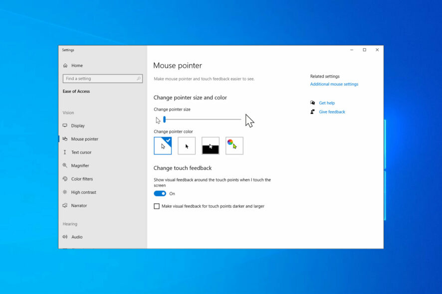 mouse cursor disappeared windows 10