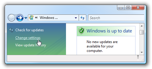 Настройки Центра обновления Windows