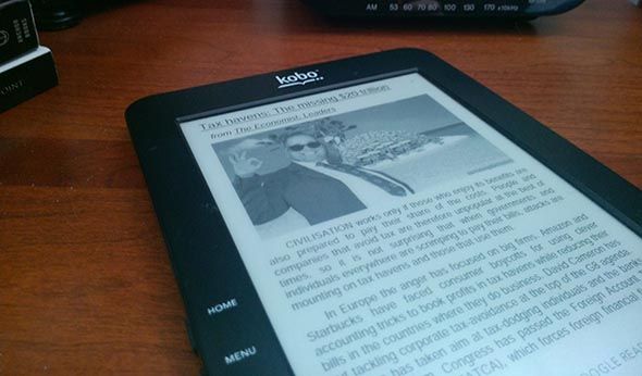 Файл MOBI в списке книг на устройстве