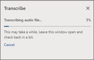 Процесс расшифровки аудиофайла