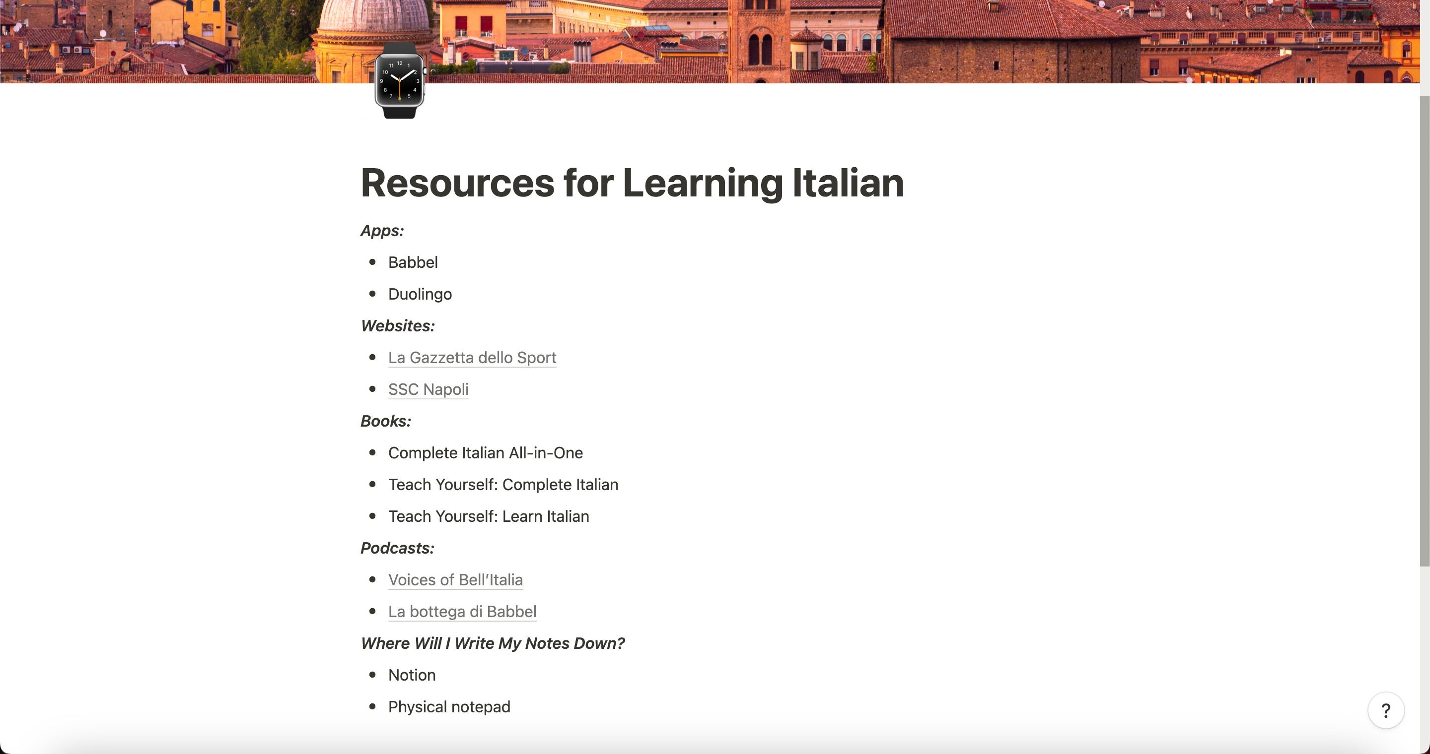 Список ресурсов для изучения языков Скриншот