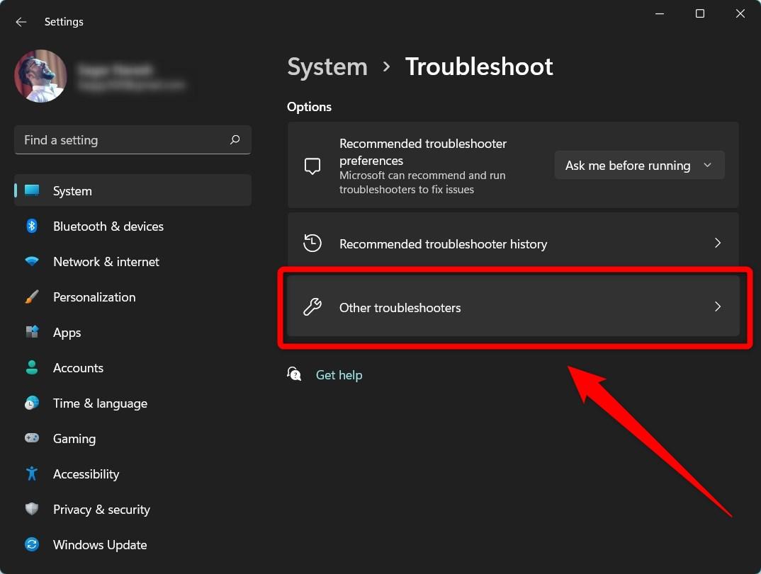 Other Troubleshooters