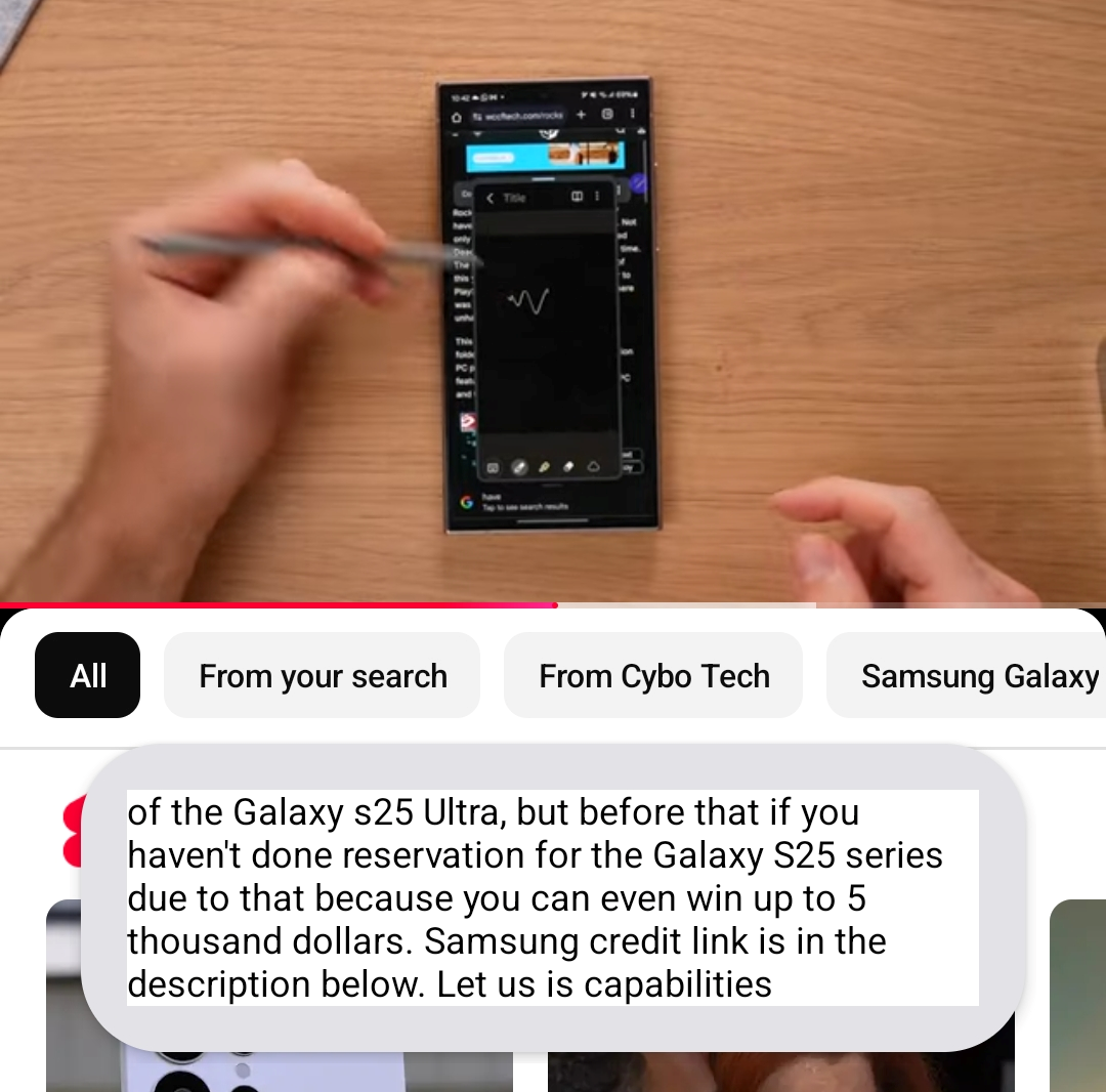 YouTube с субтитрами, сгенерированными Live Caption в реальном времени