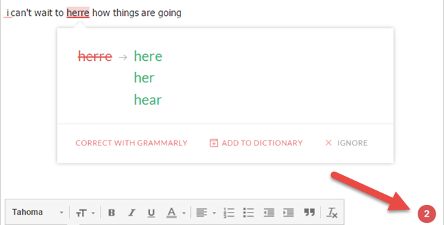Иллюстрация Grammarly в Chrome