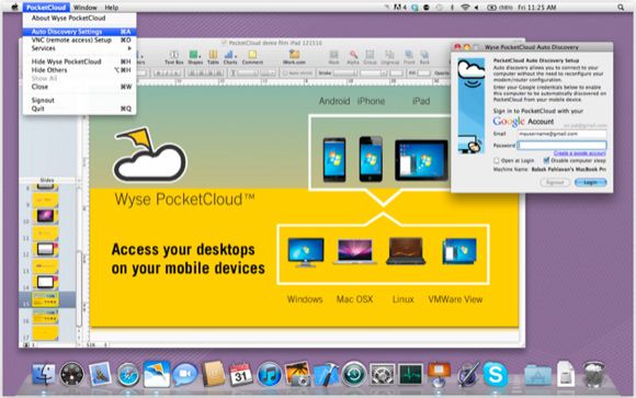 Просмотр рабочего стола Mac на iPad через PocketCloud