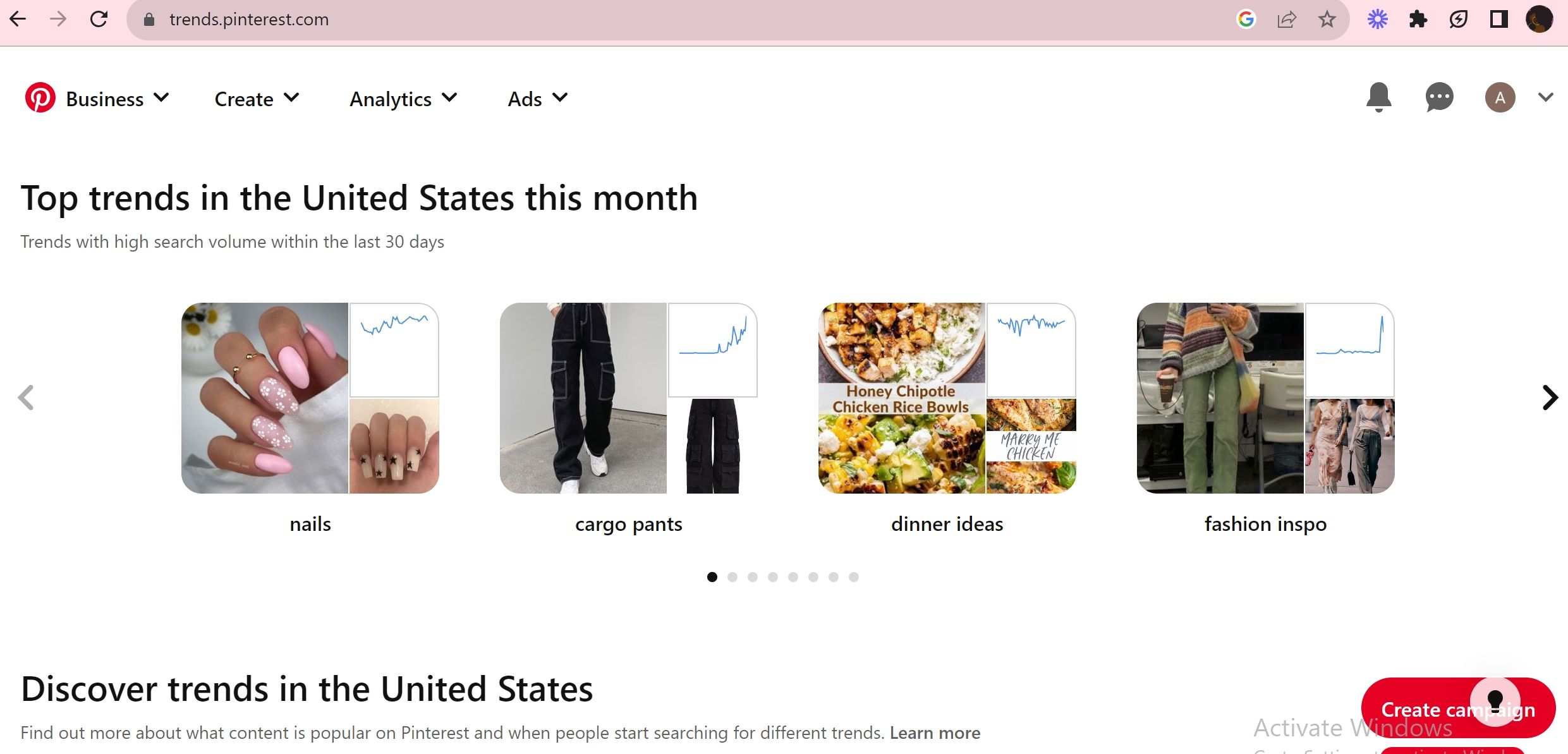 Топ трендов на Pinterest с графиками и примерами пинов