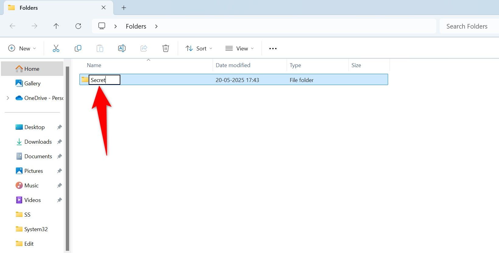 Скрыть папку в Windows 11 и открыть через клавиши