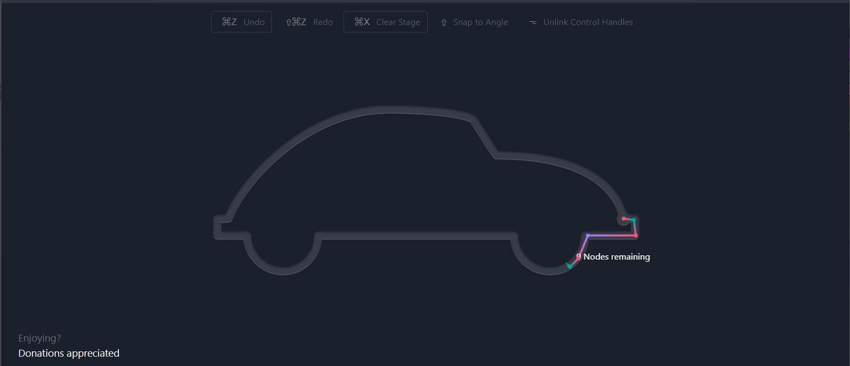 Bezier game for Photoshop pen tool practice