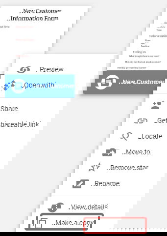 Создание копии документа в Google Drive