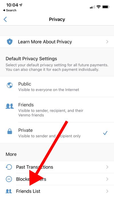 Нажмите Friends List