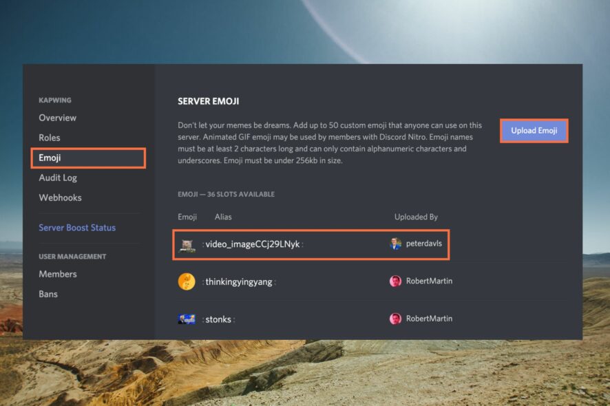 Добавление эмодзи PS5 в Discord