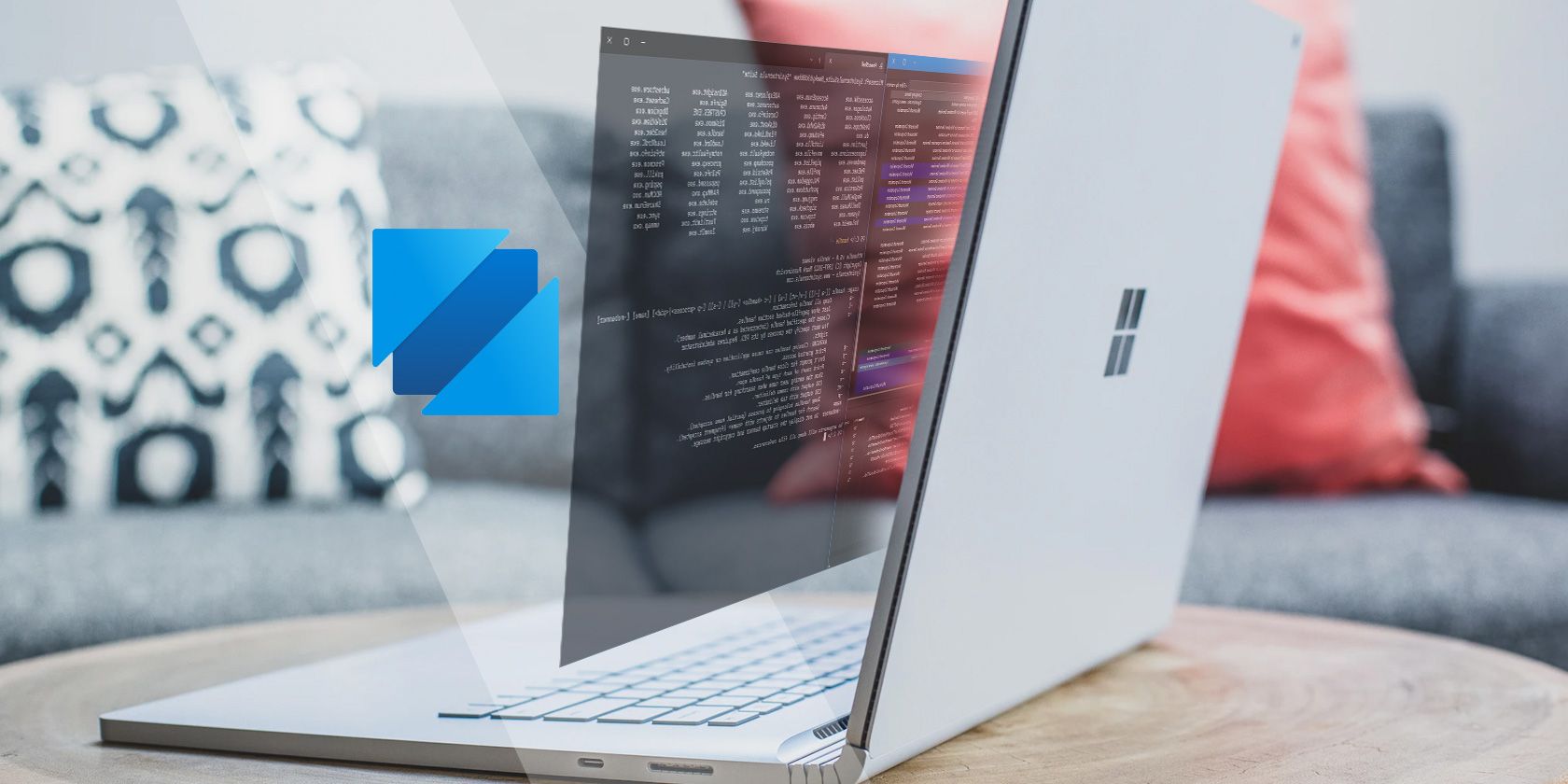 Windows Sysinternals logo and a windows laptop