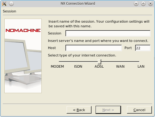 Параметры подключения: адрес, порт, скорость