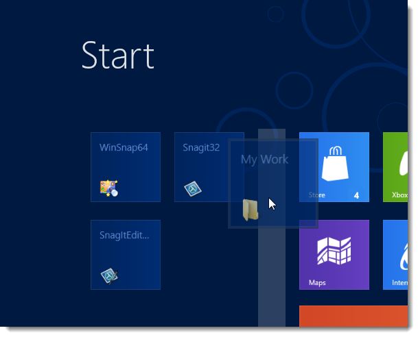 Создание новой группы плиток