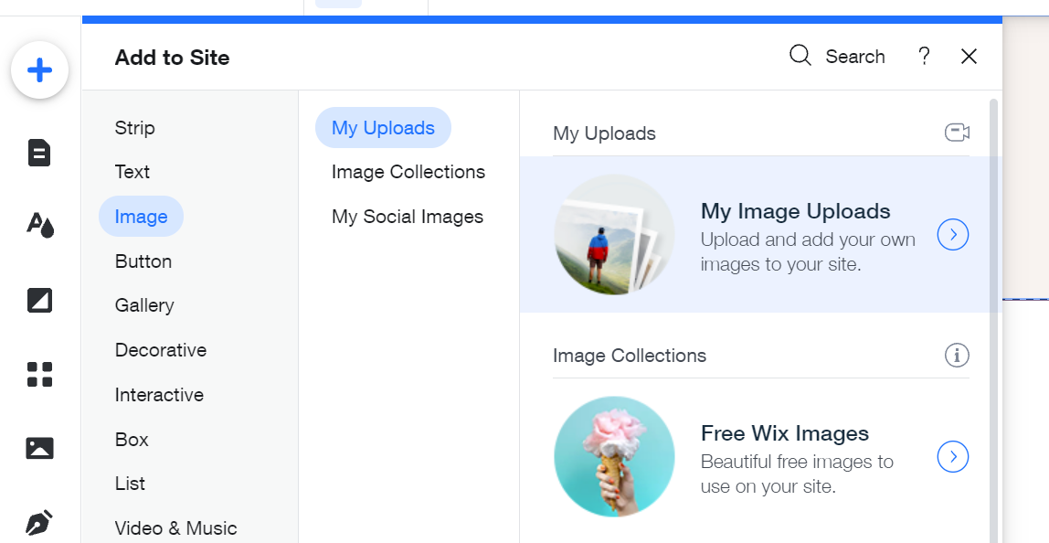 Доступ к загруженным изображениям в Wix
