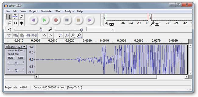 Низкокачественный JPG в Audacity