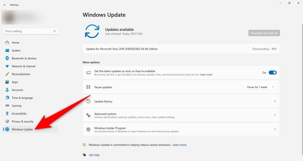 Windows Update в Windows 11