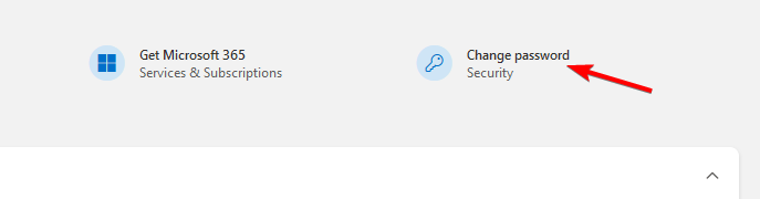 Изменение пароля в учётной записи Microsoft