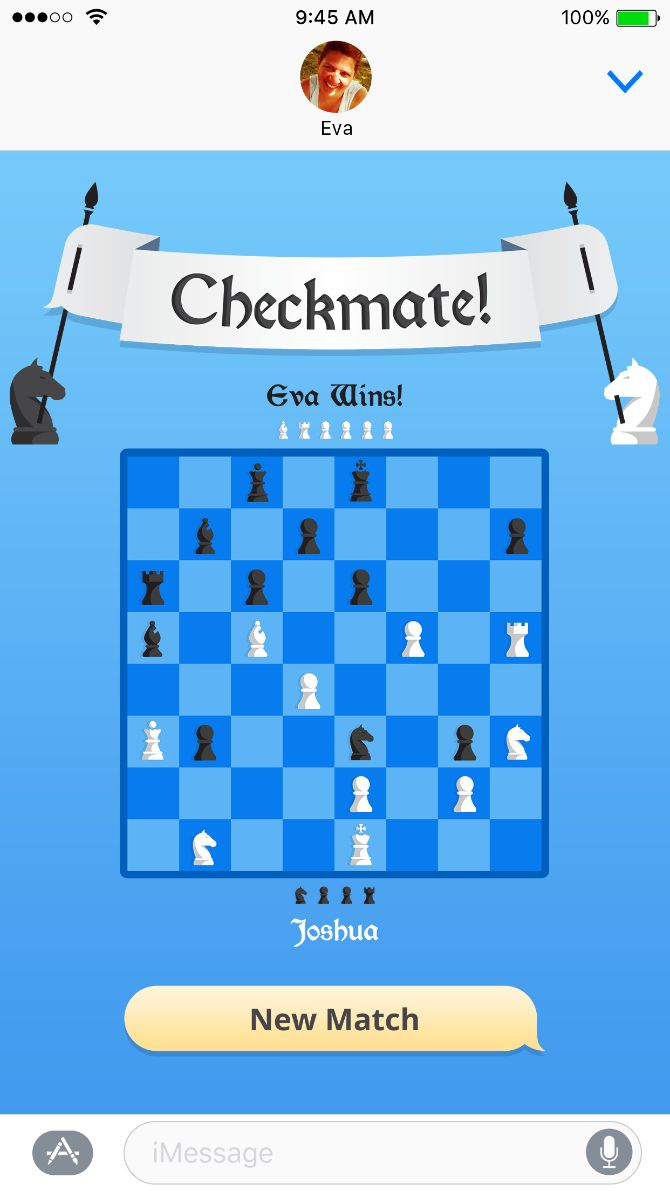 Победная доска в Checkmate: уведомление о выигрыше и счёт
