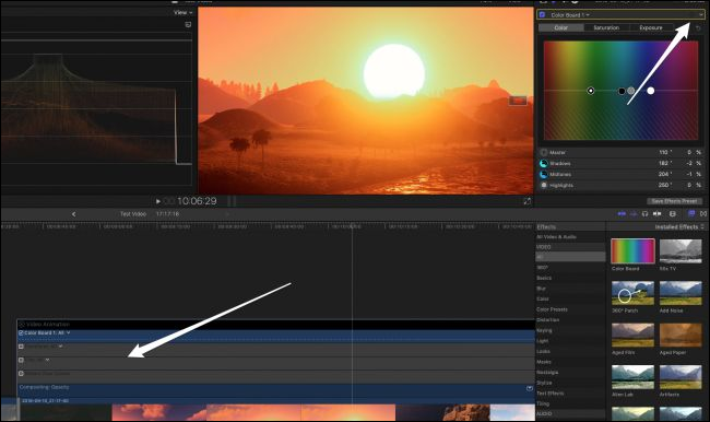 Анимация параметров через Video Animation