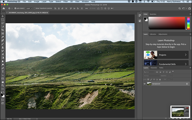 Рабочее пространство Essentials