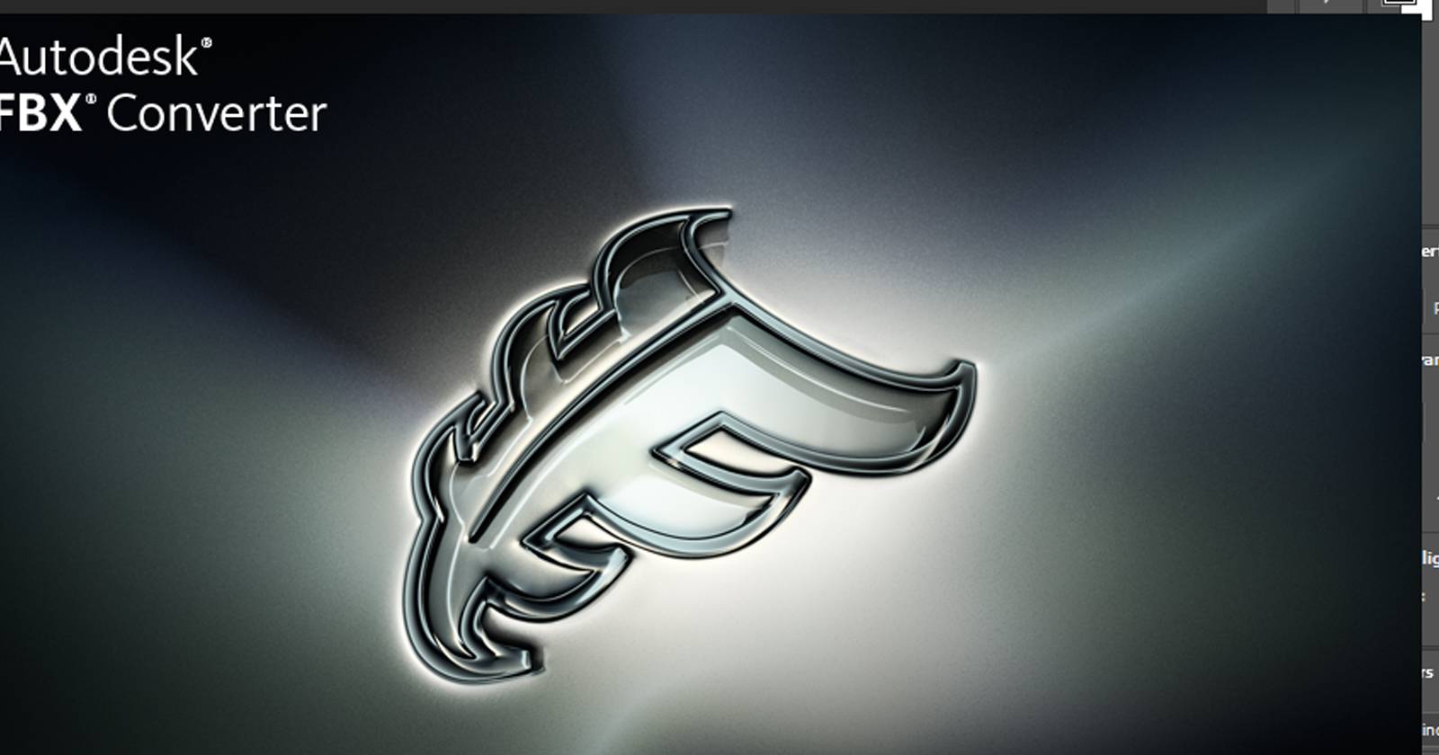 Интерфейс Autodesk FBX Converter после запуска
