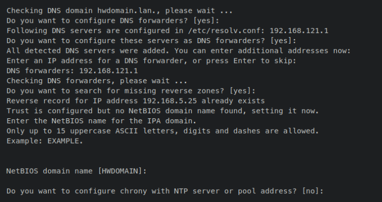 настройка резолверов netbios ntp