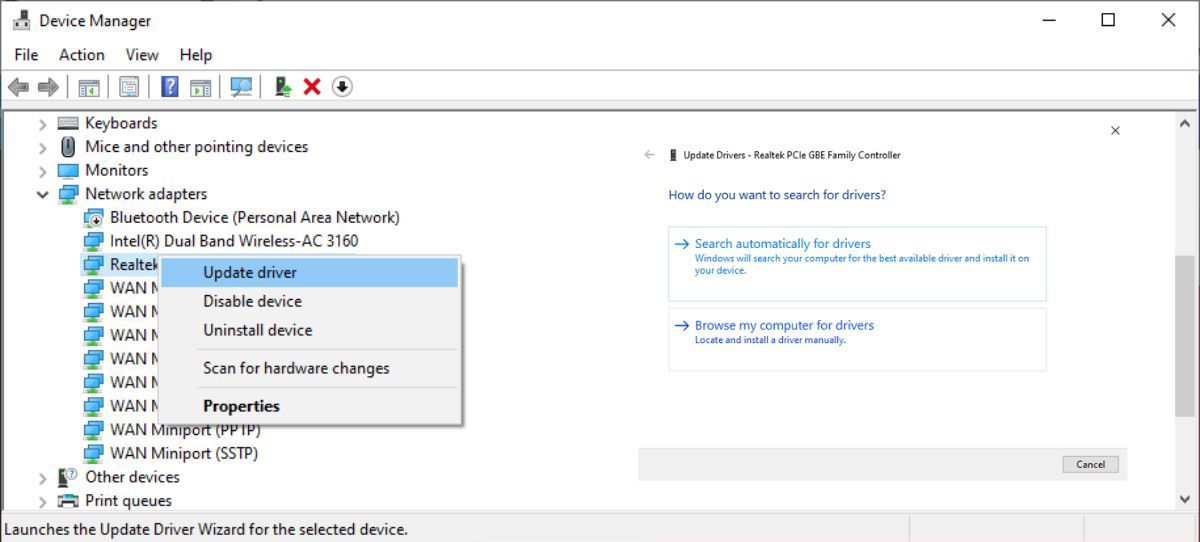 Обновление драйверов в Windows 10