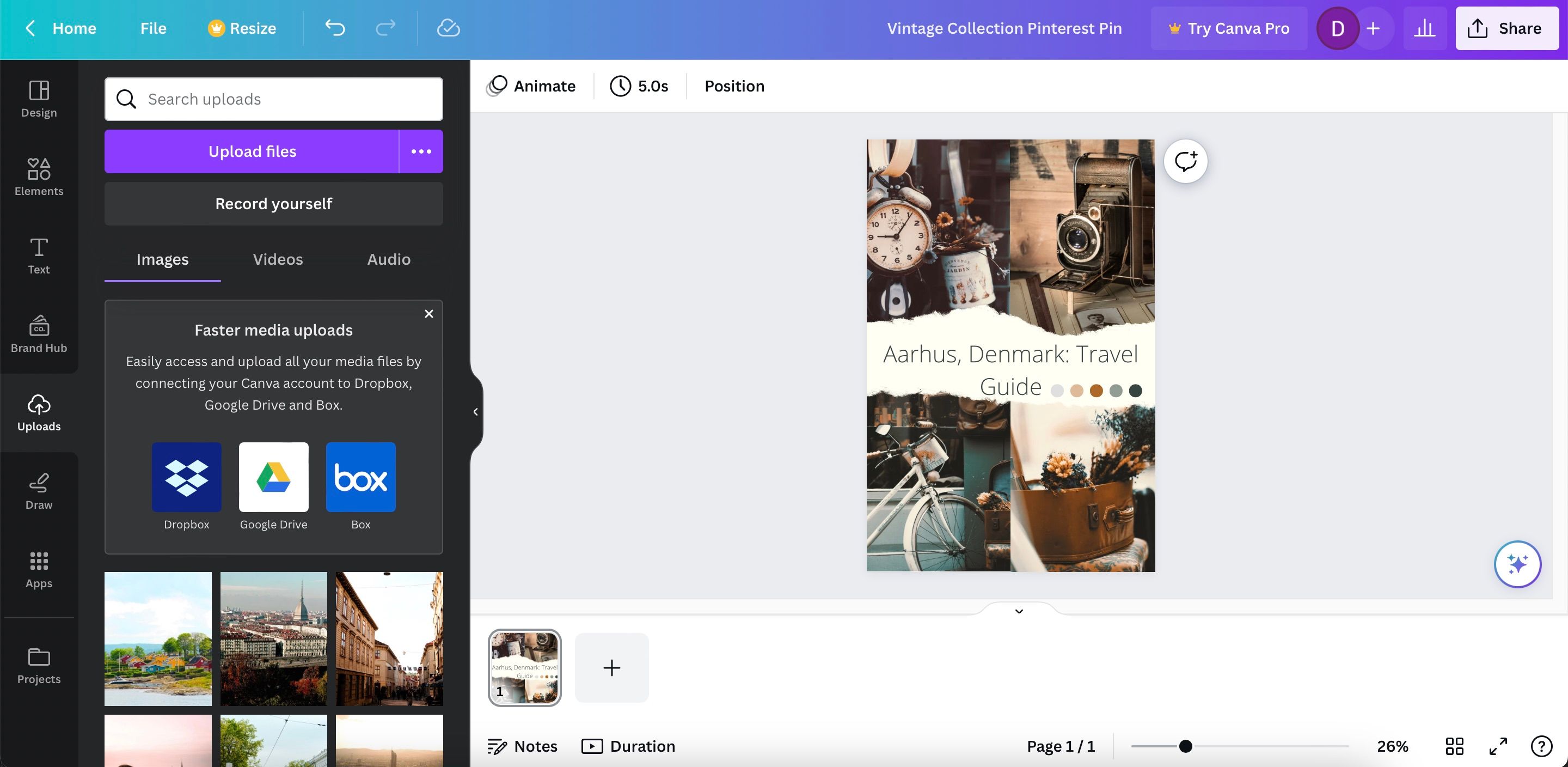 Как загрузить файл в Canva