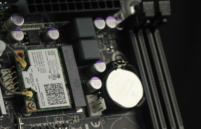 A typical CR2032 motherboard battery