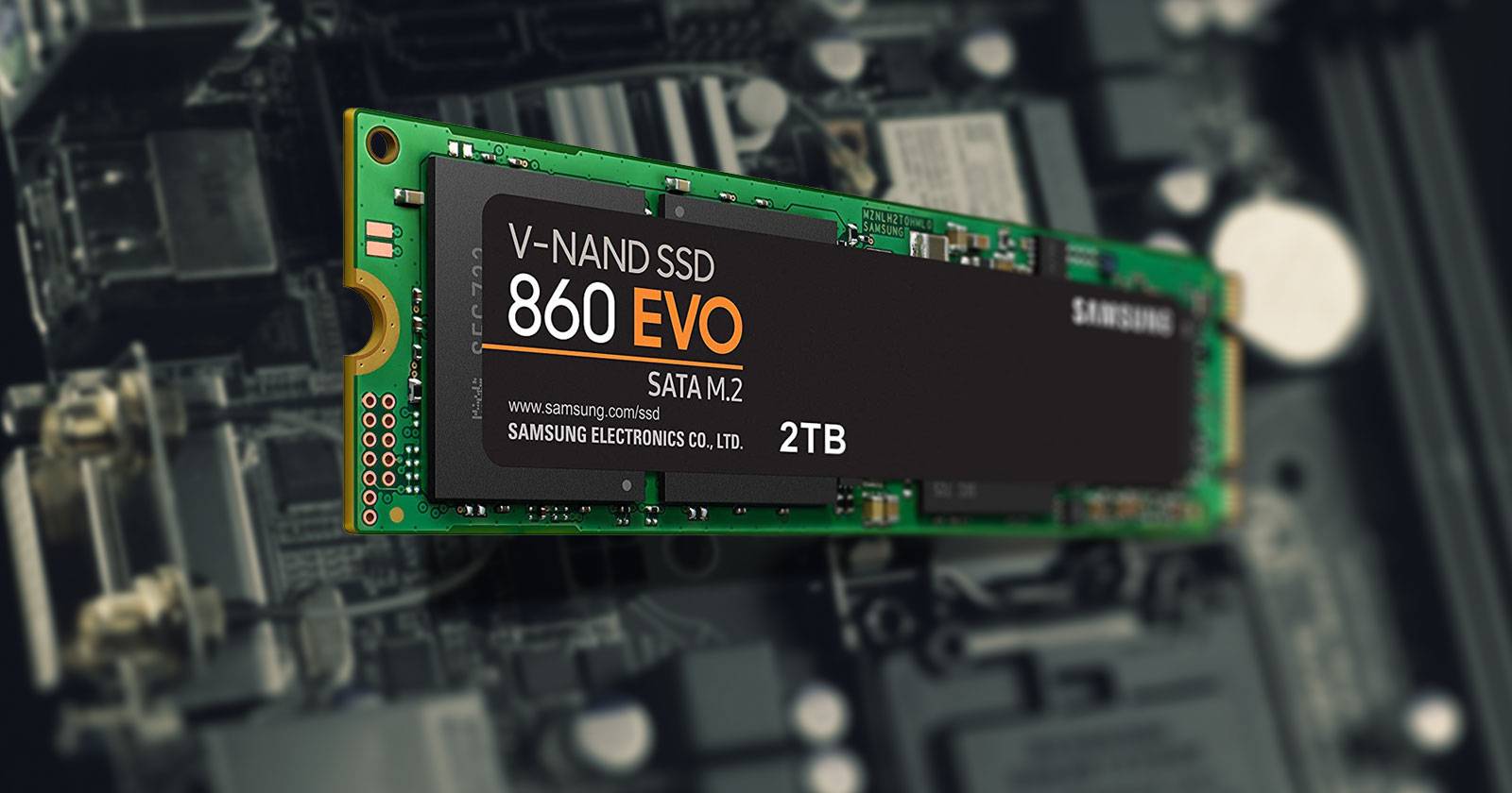 Изображение M.2 SSD в корпусе компьютера