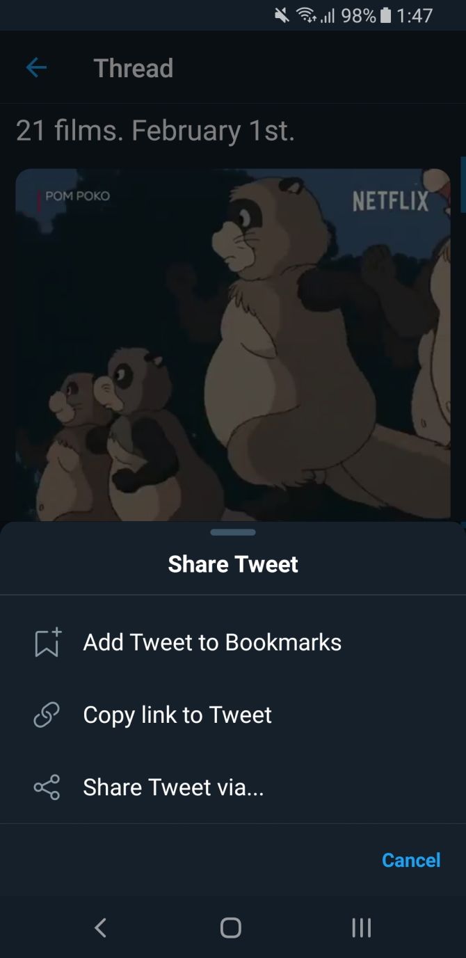 Поделиться твитом на iOS