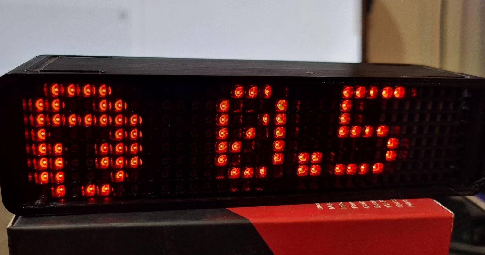 умные часы DIY на матрице MAX7219 и ESP8266