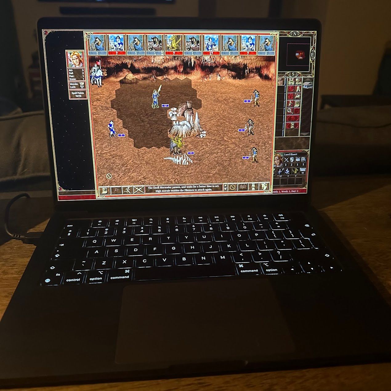 Heroes of Might and Magic III на MacBook.