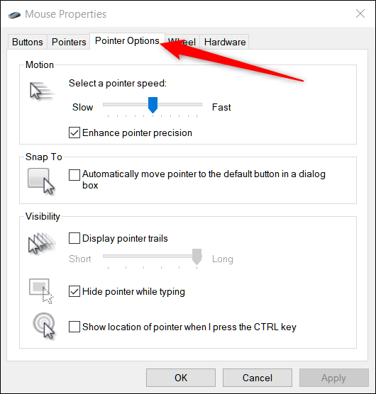 Как быстро найти курсор в Windows 10