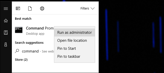 Запуск командной строки от имени администратора