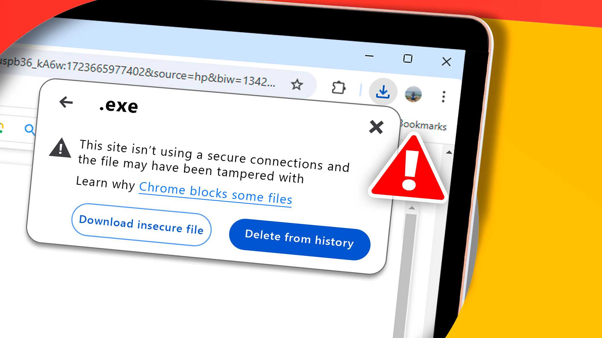 Обойти предупреждение Chrome о небезопасной загрузке