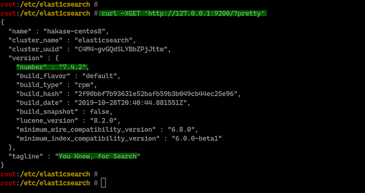Prueba de conexión a Elasticsearch