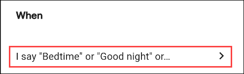 Раздел с командами для запуска ночной рутины