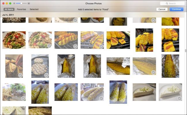 Лоток фотографий в проекте — размещённые и неиспользованные изображения