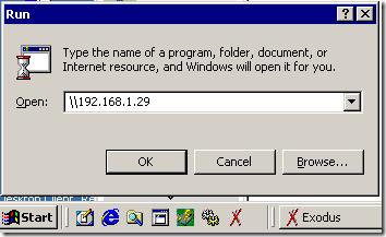 Проводник Windows с адресом сервера по IP