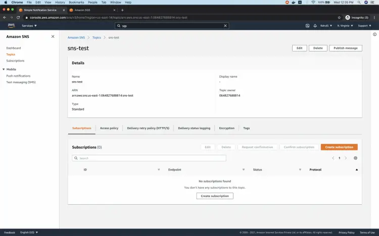 Обзор темы SNS с кнопкой создания подписки