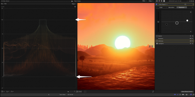 Пример выравнивания уровней