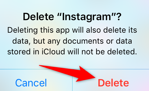 Подтвердите удаление, выбрав «Удалить» в диалоге.